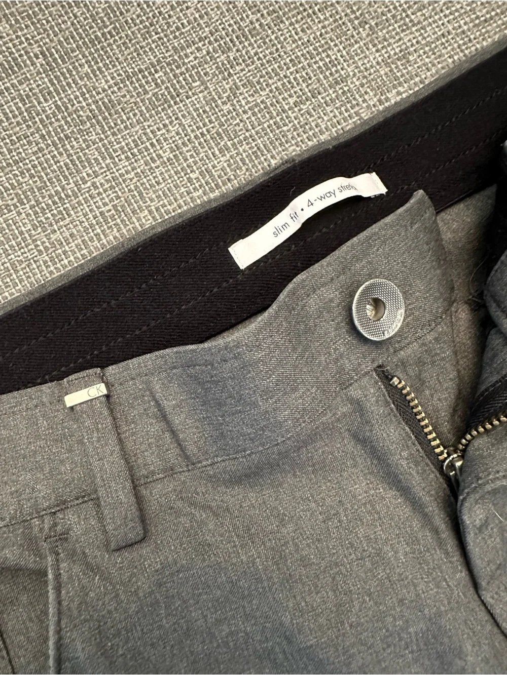Calvin Klein Men's Slim Chinos 32/30 - Charcoal